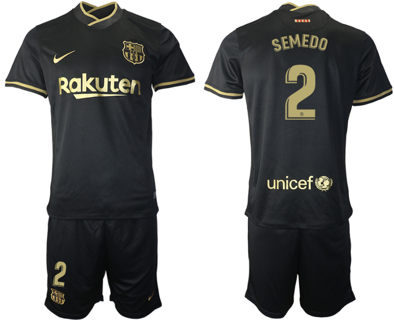 Men 2020-2021 club Barcelona away #2 black Soccer Jerseys